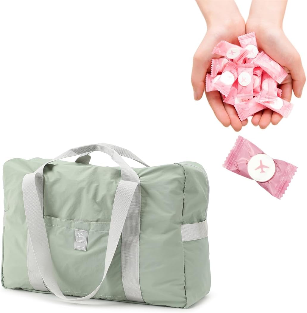 VanFn Disposable Towel & Foldable Travel Duffel Bag, Sports Duffels Gym Bag, Compressed Towel, Mini Disposable Compressed Washcloth