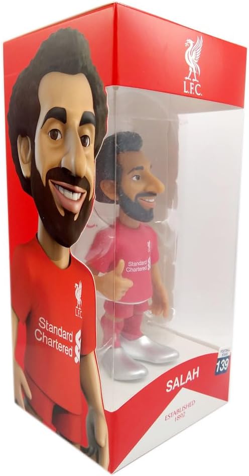 MINIX Mohamed Salah Liverpool 12cm Figure - Collectible Mo Salah Figure Sports Football Icon Range for Fans