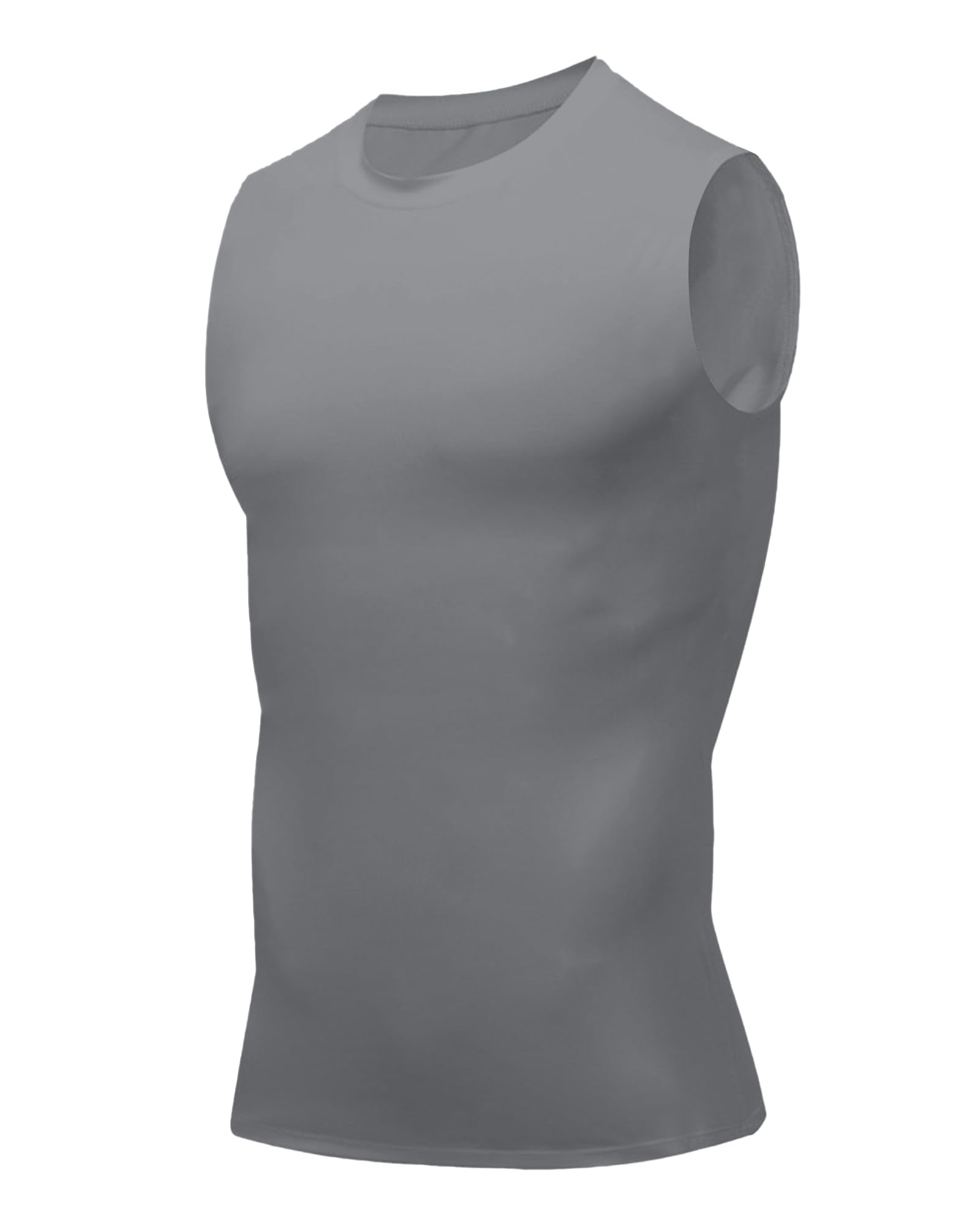 XINGCOOL Compression Shirt Men Slimming Body Shaper Vest Crewneck Workout Shirts Tummy Control Undershirts