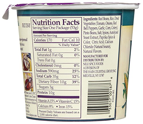 Nile Spice Red Beans & Rice Soup, Low Fat, 1.8 oz Cups-1.8 oz