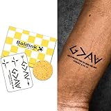 Boldink Temporary Tattoos, semi permanent tattoos, 15-day long lasting tattoo sticker, waterproof and anti-reflective, unique design(Mystical Rune Totem)