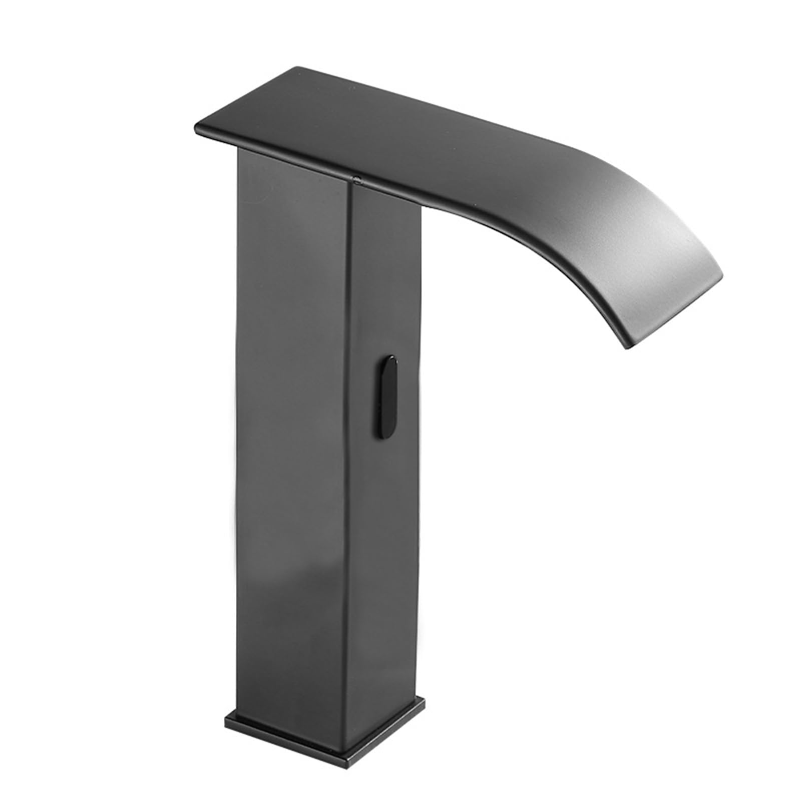 ZYCHSJXA Mixer Taps Bathroom Sensor Waterfall for Basin Brass Automatic Touchless Faucet,Black,Tall