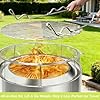 Fire Pit Spark Shield Cover & Cooking Grate for Solo Stove Ranger 15 Inch, 304 Stainless Steel Fire Pit Accessories with Stand & 2 Guide Sticks, All-in-One Lid, Spark Screen and Grill Grate​​ #3