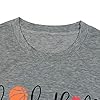 Basketball-Mom-T-Shirt-Women-Letter-Print-Tee-Funny-Heart-Hoop-Graphic-Mom-Shirts-Casual-Short-Sleeve-Tops Basketball Mom T Shirt Women Letter Print Tee Funny Heart Hoop Graphic Mom Shirts Casual Short Sleeve Tops Grey