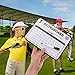 Golf Scoreboard Double-Sided Dry Erase Scorecard for Keeping Compact and Portable Whiteboard for Kids and Adults