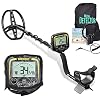 Hazlewolke Professionele lichte metaaldetector, met 28 cm waterdichte spoel & hoofdtelefoon, max 1,5 m dieptedetectie buiten met muti-modi, pinpoint-functie, stabiele prestaties gouddetector -TX850