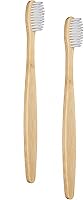 Vista 17 de SEVENHEAD Cepillos de dientes de bambú para adultos y niños, juego familiar de 6+4 piezas, cerdas suaves, natural biodegradable sin BPA, respetuoso