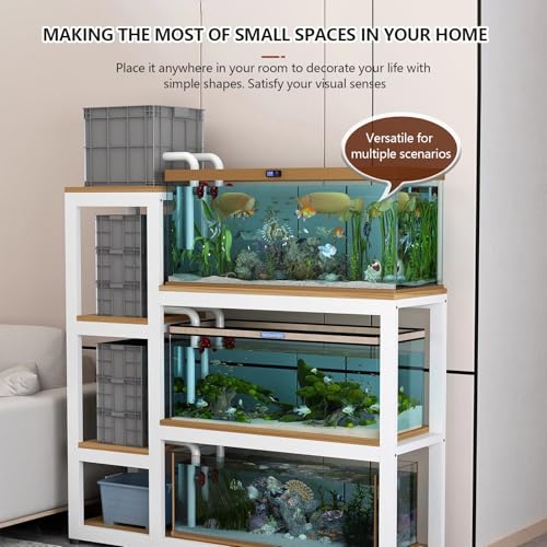 Support pour aquarium en acier antichoc à 3 niveaux et pieds antidérapants - 85cm - 5