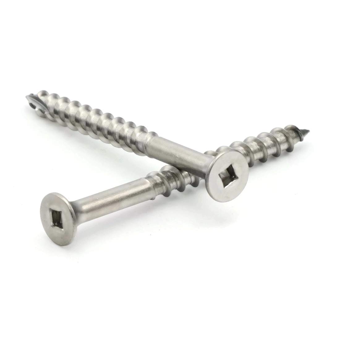Square Drive Deck Screws 305 Stainless Steel Bugle Head Type 17 Point - #8 x 3 Qty-100