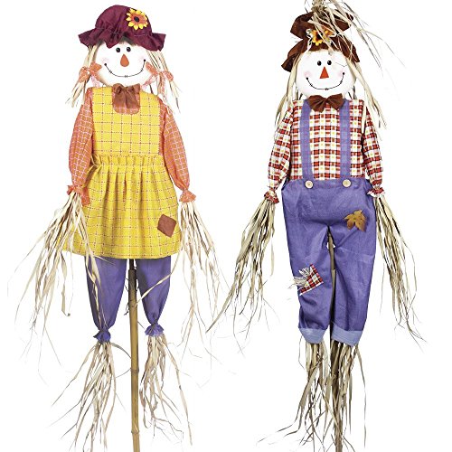 Garden Gear Scarecrows Garden Ornament Bird Deterrent Twin Pack (6ft Scarecrow Twin Pack)