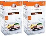 RUF Soßen-Binder dunkel, zum Binden dunkler Soßen für herzhafte Fleischgerichte und Eintöpfe, ohne Anrühren und Klumpen, fettarm und geschmacksneutral, 1x1000g (Packung mit 2)