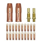 Allyearauto Mig Welding Gun Accessory Kit .030', Gas Nozzles Tips Compatible with Lincoln Magnum 100L, Weld-Pak 100/125/140HD, MIG Eastwood 135/175, Chicago Electric Welder Part, Tweco Mini.