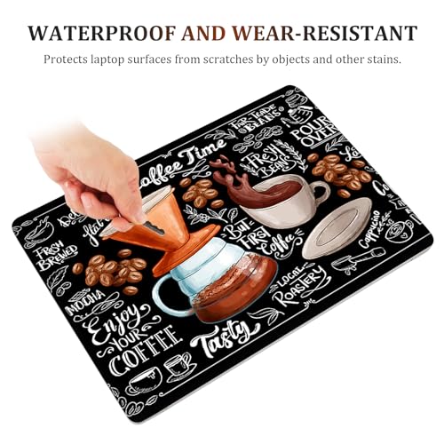 Image of Laptop Notebook Skin Sticker Cover Decal, 12 13 13.3 14 15 15.4 15.6 inch Laptop Vinyl Skin Sticker Cover Art Protector Decal Universal, Coffee Time