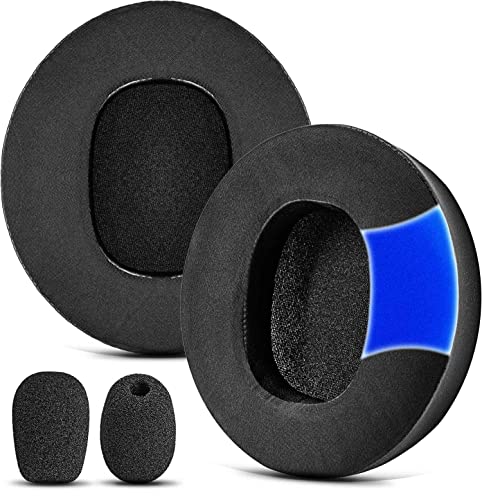 Cubiertas de espuma para orejas compatibles con auriculares LS31 LS41 LS35X LS50X con micrófono, almohadillas de reemplazo de tela con gel refrescante miniatura 1