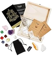 Virgo Zodiac Crystals and Healing Stones Gift Set- with Real Raw Gemstones - Kit of Spiritual Pro...