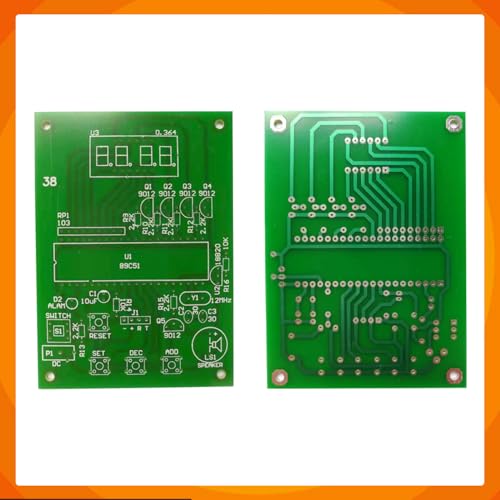 Kit de soldadura DIY DS18B20 con sensor de temperatura de 0 a 99 °C 7