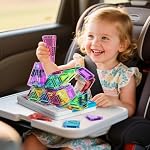 Magnetic Tiles Building Blocks Travel Construction Set, STEM Toddler Puzzle Toys for Boys and Girls Ages 3+ Birthday Gift | STEM Toddler Puzzle Toys for Boys and Girls Ages 3+ Birthday Gift
