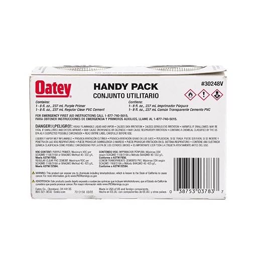 Primer y Cemento Oatey para PVC 8 oz miniatura 4