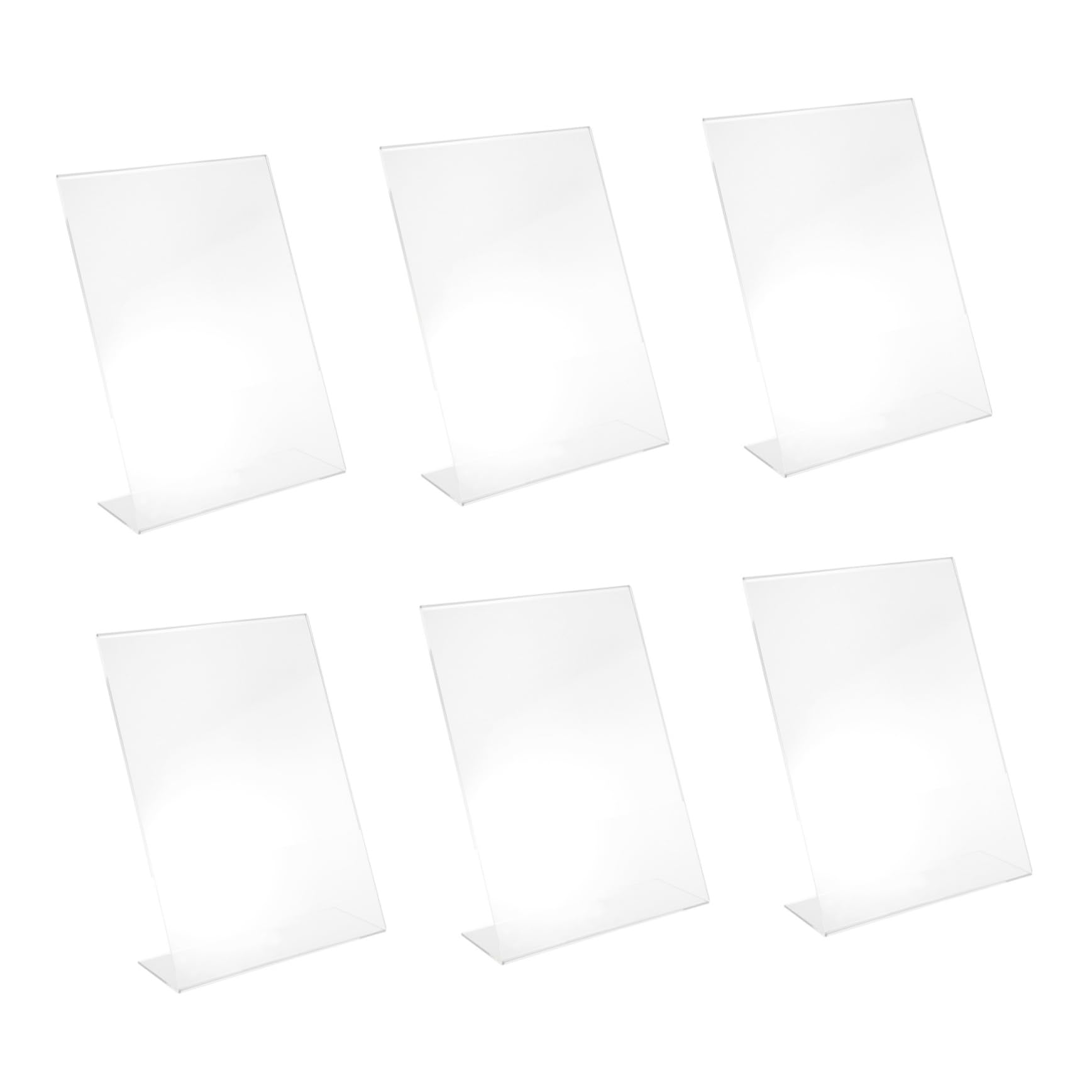 Zerodeko 6stücke Acryl Aufsteller Transparente Preisschildhalterung Preisschildhalter aus Acryl für Regal für Preisauszeichnung und Produktpräsentation