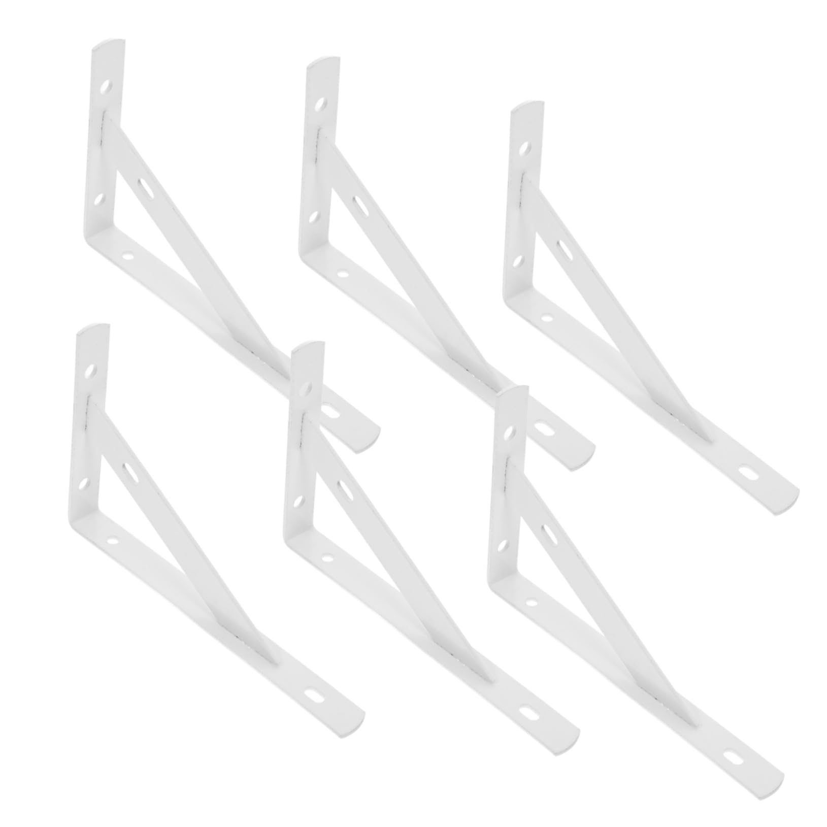 Supports étagère murale métal Homoyoyo, lot de 6 pièces avec crochets de fixation inclus