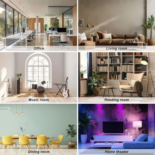 10 Pack Paneles Acústicos Decorativos, Absorbentes de Sonido, Tratamiento Acústico para Estudio Oficina Hogar miniatura 7