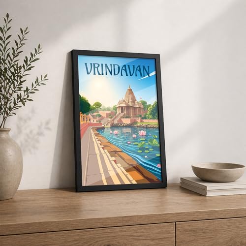 Image of CodersParadise Framed Wall Poster (12x18 Inch) | Inspirational Quote Wall Art | Minimalist Motivational Home Decor for Living Room & Office | Ready-to-Hang Display Frame (Vridavan)