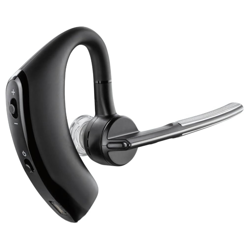 ELEVEA 𝟏𝟓 𝐘𝐞𝐚𝐫𝐬 𝐖𝐚𝐫𝐫𝐚𝐧𝐭𝐲 Wireless Single-Ear Headset – Noise-Canceling Mic, Bluetooth Connectivity for Calls & Music, Lightweight & Sweatproof, Ideal for Mobile/Tablet – Black-image-21