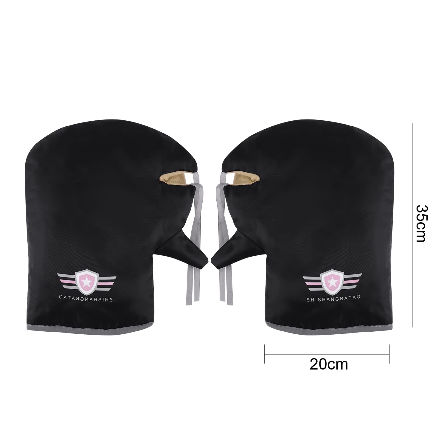 Beinschutz Roller Abdeckplane mit Lenkerstulpen Set Universell Rollerdecke Wasserdicht Warm Motorradplane Wetterschutz Kälteschutz Beindecke Winter Beinabdeckung Scooter Rollerfahrer Motorfahrer