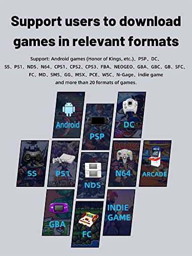 RG353V-Handheld-Game-Console-16G-128G-TF-Card-35-Inches-Display-Dual-OS-Android-11-Linux-System-Support-5G-WiFi-42-Bluetooth-RK3566-Chip-Built-in-15000-Classic-Games-Black-Transparent