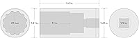 Vista 13 de TEKTON Juego de llaves de vaso de 6 puntos de 1/4 pulgadas de profundidad con riel, 11 piezas (5/32 - 9/16 pulgadas) SHD90105