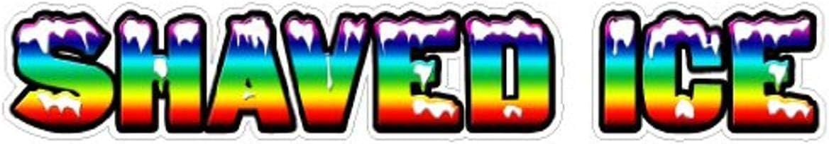 Shaved ICE Concession Decal Sticker Trailer cart Sign