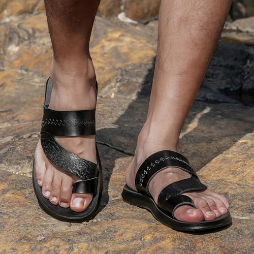Men's Comfortable Hallux Valgus Thong Sandal,Casual Big Toe Foot Corrector Casual Slippers,Walking Bunion Orthopedic Fashion Flip Flops3