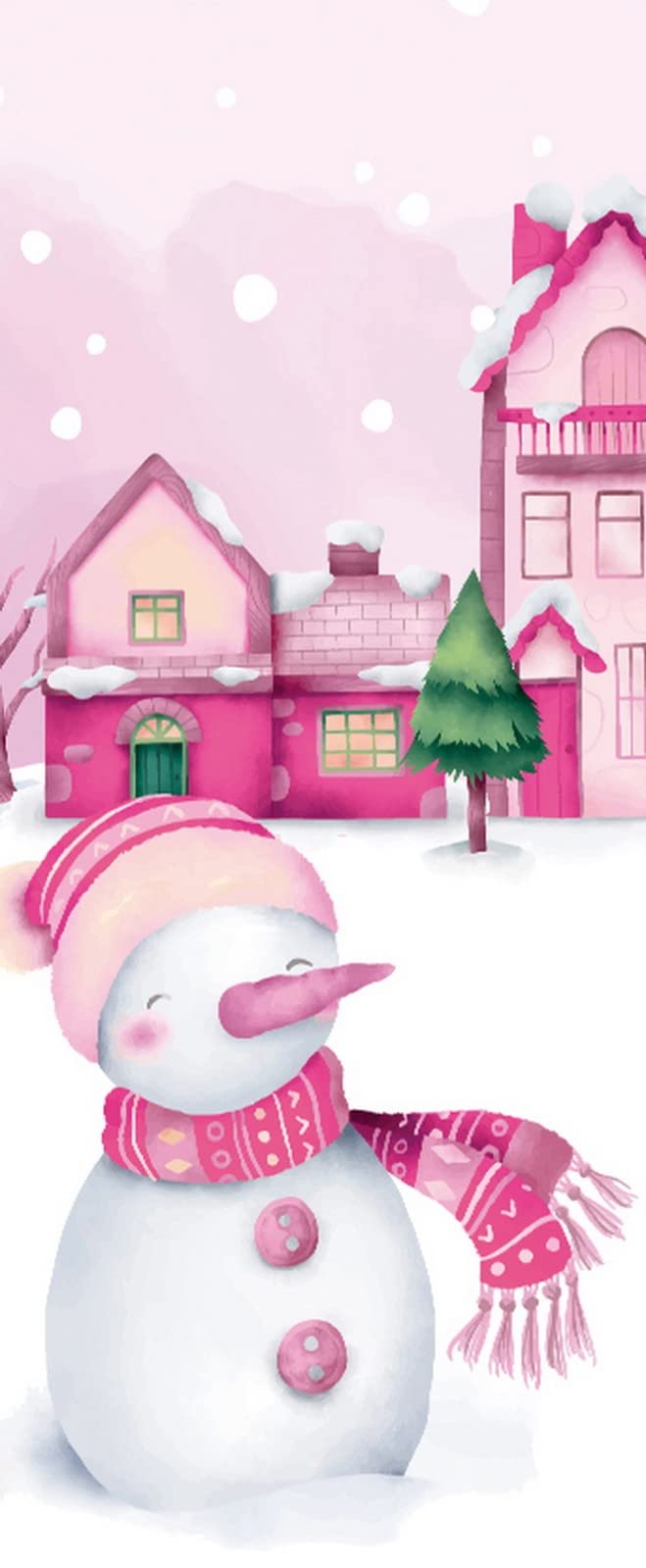 Sticker mural porte 3D Noël amovible pour décorer sans abîmer vos peintures