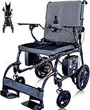 LangTu 電動車椅子 95%カーボンファイバー製 全自動車椅子 折り畳み 軽量車いす 歩行補助 電動車いす 電動コンパクト車いす (本体わずか12Kg)着脱式バッテリー 航続40km 介護車椅子 高齢者用 障害者用（LT-TS759)
