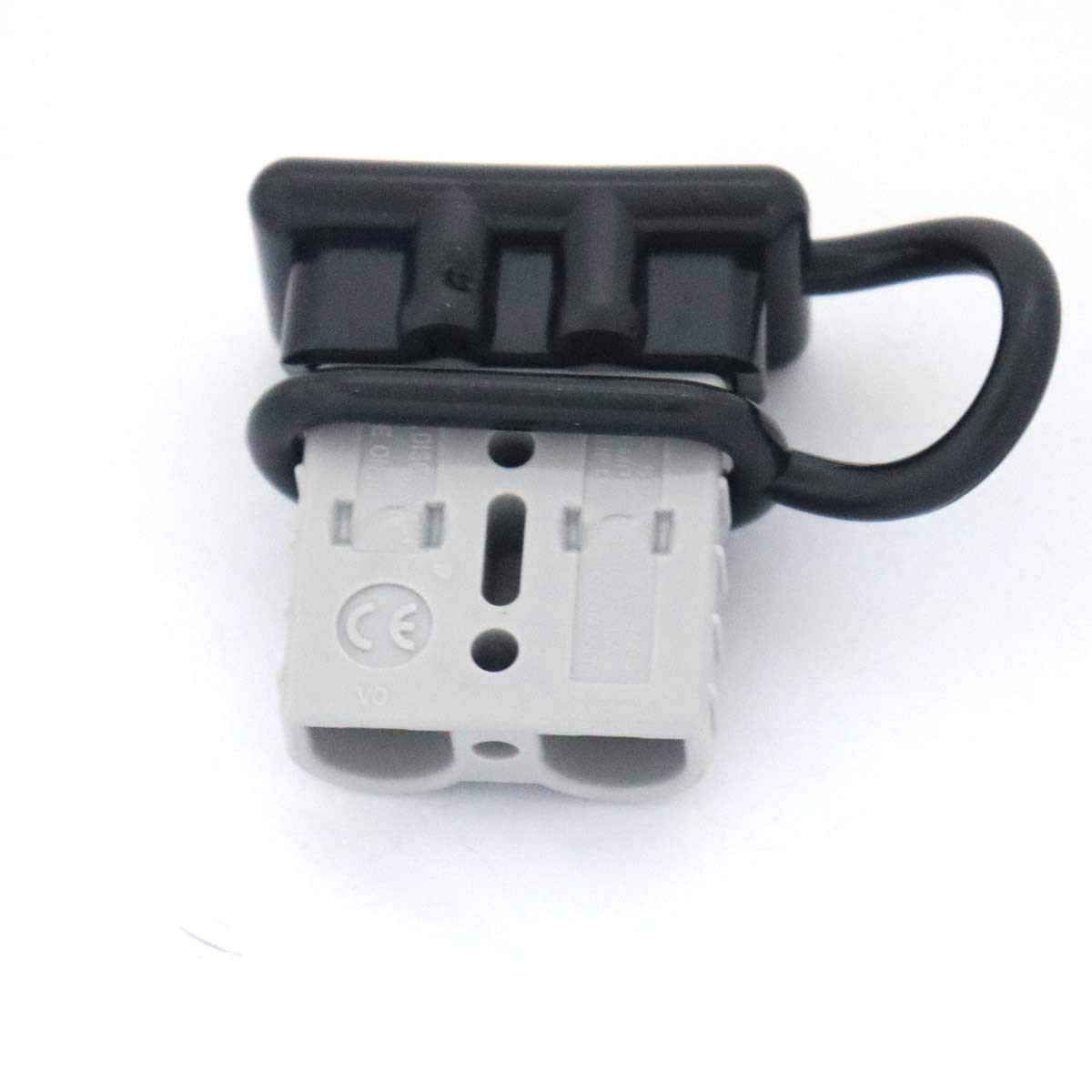 FainWan 6pcs 6-10 Gauge 50A Battery Quick Connector/Disconnect Wire Harness Plug Connector Recovery Winch or Trailer, 12-36V DC & 6 Caps(Gray)