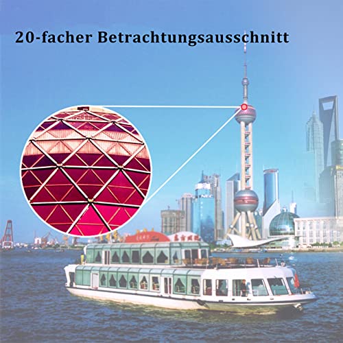 Fernglas 20x50 Hd Fernglas Erwachsene Bei Schwachem Licht Bak4 Prisma Fmc Objektiv FüR Wandern – Bild 4