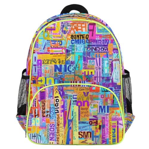 Sac à dos enfant graffiti coloré : la solution légère pour l'école et la crèche