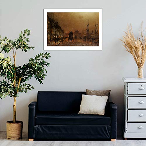 Affiche encadrée John Atkinson Grimshaw Glasgow Medium Semi Gloss