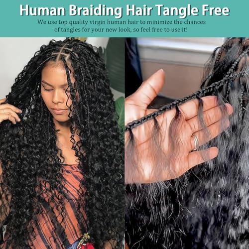 Human Hair Blend For Braiding