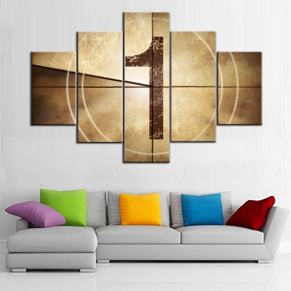 5 Di Tela Poster Arte Murale Conto Alla Rovescia Del Film (Con Cornice 150 X 80 Cm) Pittura D'Autore Moderna Per L'Ufficio Di Casa Soggiorno Camera Da Letto Per La Sala Da Pranzo-11255563510587
