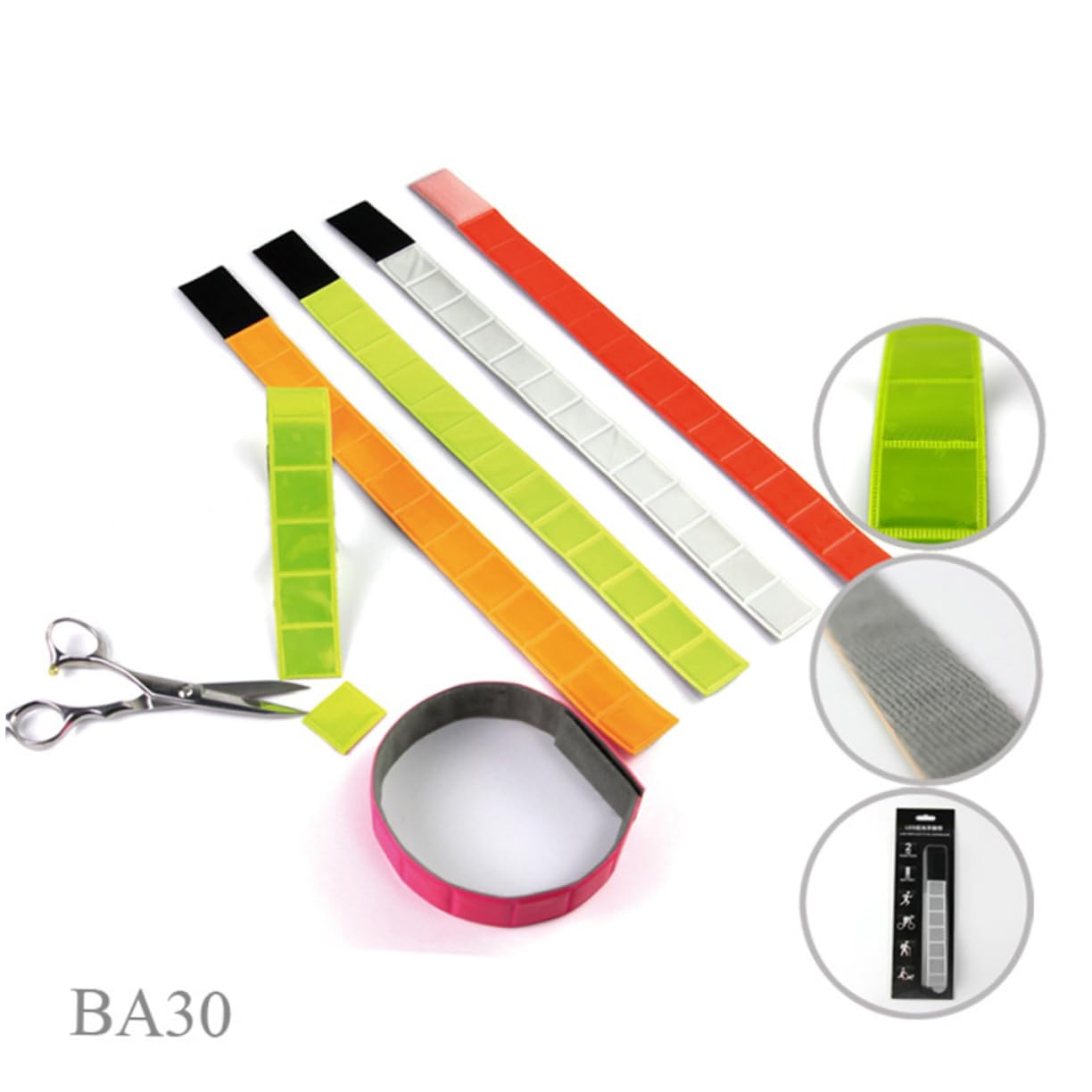TOYANDONA Bracelet Réfléchissant Bracelets Vélo Exercice Hommes Sécurité Bracelet De Poignet Brassard en Cours D'exécution Marche Groupe Bandes Bracelet De Course De Nuit