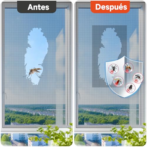 Miniatura 6 de Mleju Cinta Reparadora De Mosquitera 10 Cm X 6 M Extra Ancha Y Larga , Gran Tamaño Cinta Adhesiva Mosquitera De Fibra De Vidrio, Reparación Fácil Sin Herramientas, Autoadhesiva Resistente -Negro