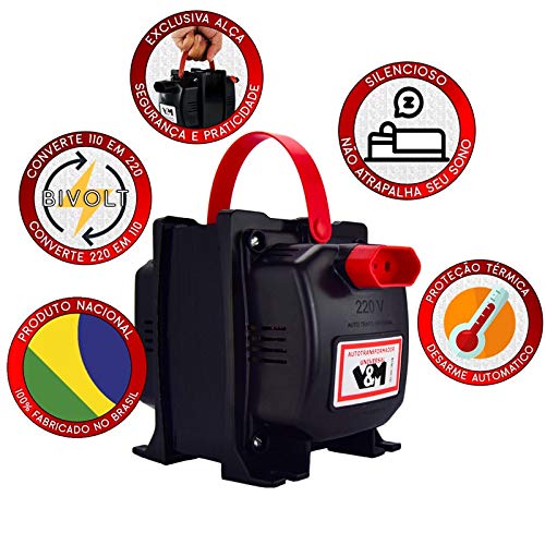 Transformador 6000VA Bivolt Tripolar 110/220 e 220/110 V&M Ref: 6000 VA V&M