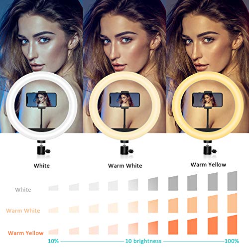 10'' Rgb Selfie Ring Light With Stand And Phone Holder,Dimmable Led Ringlight With 59" Extendable Tripod Stand & Remote For Iphone/Android,Light Ring For Makeup/Tiktok/Photography/Video Recording #TOP1