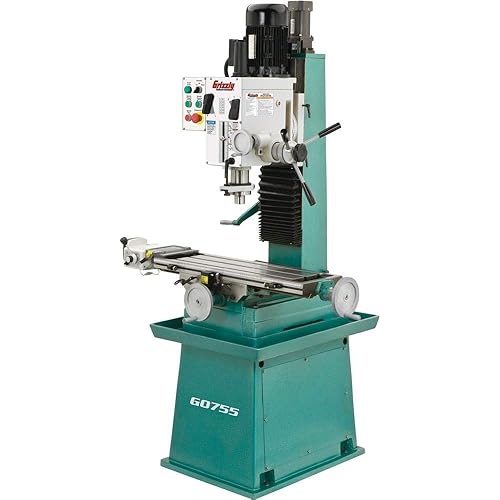 Grizzly G0755 Heavy-Duty Mill/Drill with Stand and Power Feed