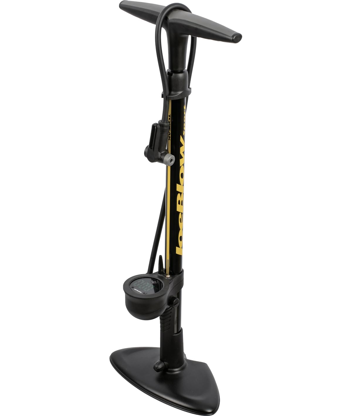 Topeak JoeBlow Sport Digital 2.0 Pompe de Sol pour vélo, manomètre numérique LED, 160 PSI, tête TwinHead DX5 pour Presta, Schrader et Dunlop