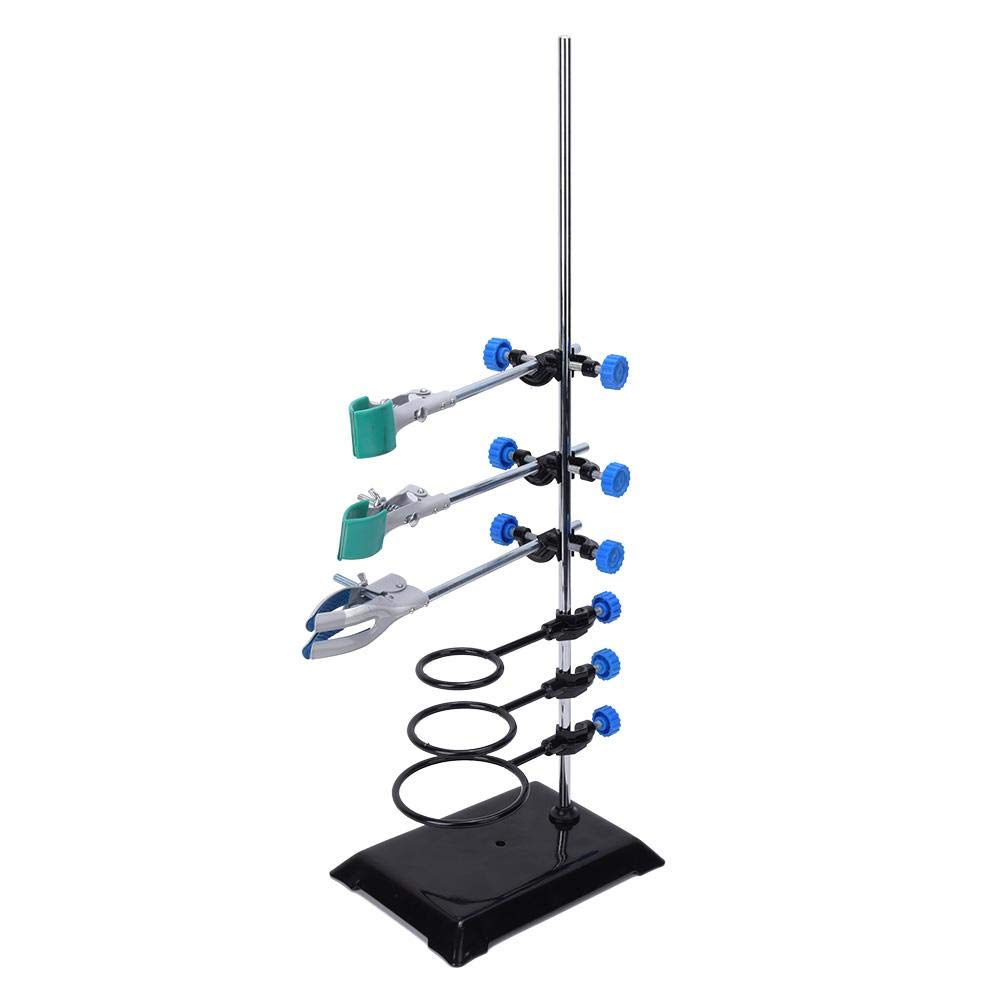 Walfront Mini Lab Support, Labor Ständer Halter Labor Clamp Flaschenhalter Kondensatorständer Clip Set, Unterstützung Laborstativ für Chemie Physikalische Experiment