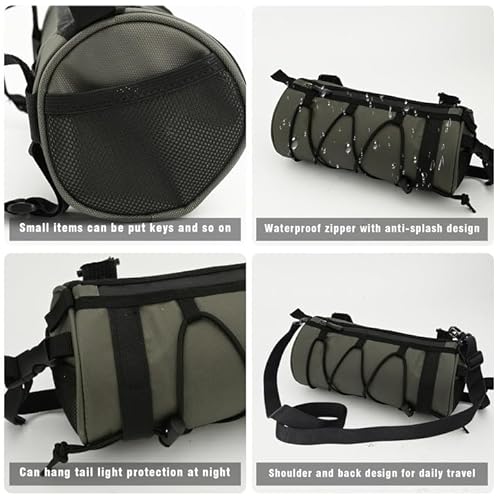 Gukasxi Bike Handlebar Bag - Multifunctional Cycling Front Bag with Shoulder Strap for Road & Mountain Bikes - Image 3