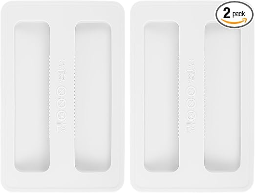2Pcs Toaster Cover 2 Slice, Silicone Toaster Dust Covers White Bread Machine Cover Silicone Toaster Lid Bread Maker Top Cover Sandwich Machine Part Accessories