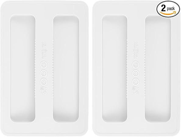 2Pcs Toaster Cover 2 Slice, Silicone Toaster Dust Covers White Bread Machine Cover Silicone Toaster Lid Bread Maker Top Cover Sandwich Machine Part Accessories